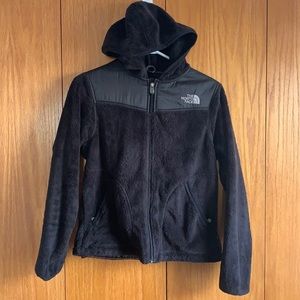 North Face Black Fleece Zip Jacket. Size XS